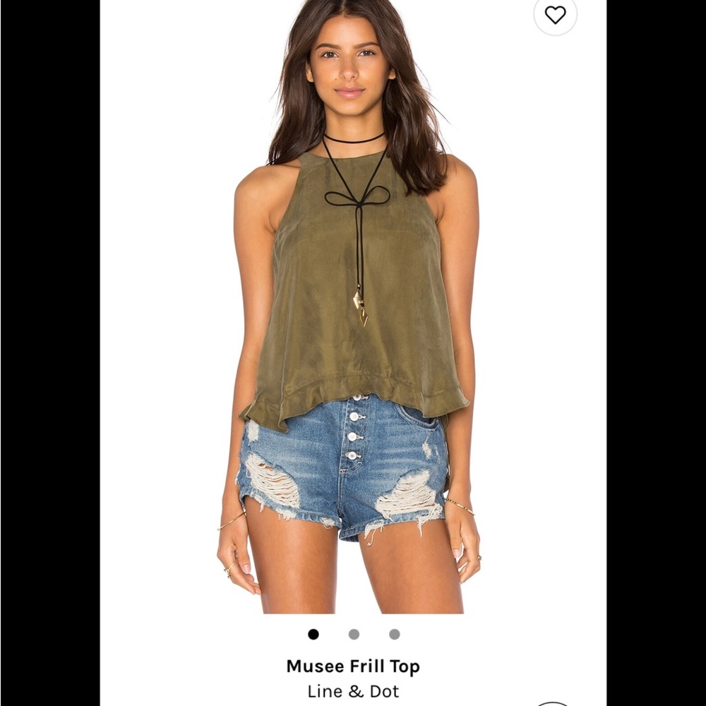 Line & Dot | Musee Frill Top Tank | XS | great for work!